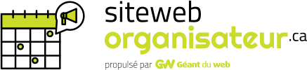 Conception web pour Organisateurs d'événements - Géant du web